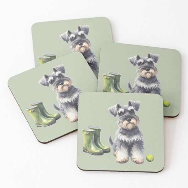 Item preview, Schnauzer Walkies Time designed and sold by barksandsqueaks.