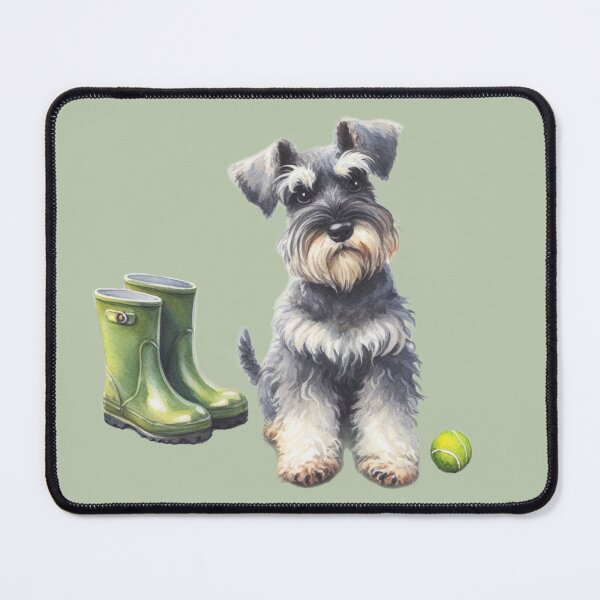 Item preview, Schnauzer Walkies Time designed and sold by barksandsqueaks.