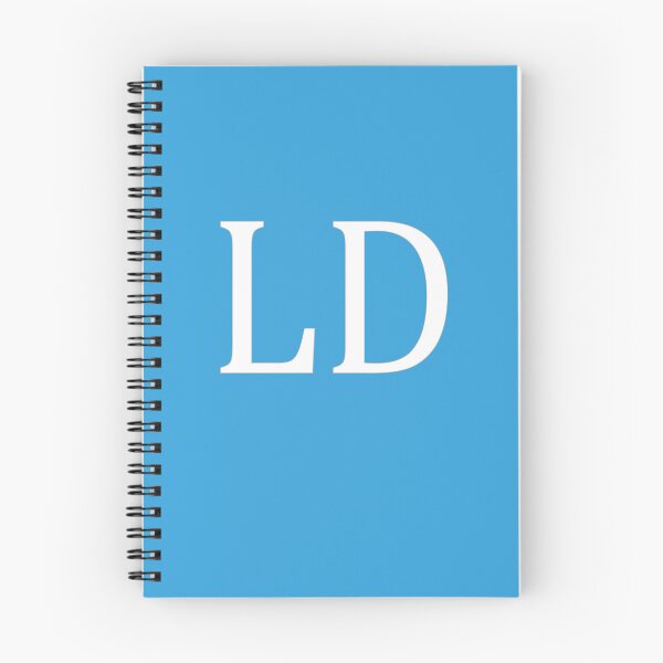 Item preview, LD Initials Monogram Elegant White Letters designed and sold by Jeallan Designs.
