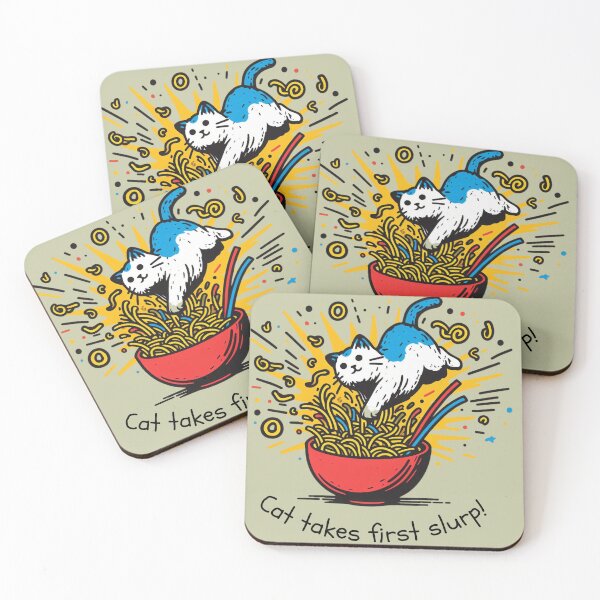 Item preview, Cat Ramen Playful Cat Cult Cat Lover Gift designed and sold by sharon1210.