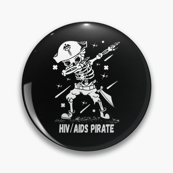 Item preview, Halloween Medical HIV AIDS Nurse Dabbing Skeleton Pirate designed and sold by defabiosofxs.