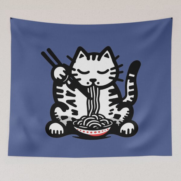 Item preview, Ramen Cat Playful Lover Gift designed and sold by sharon1210.