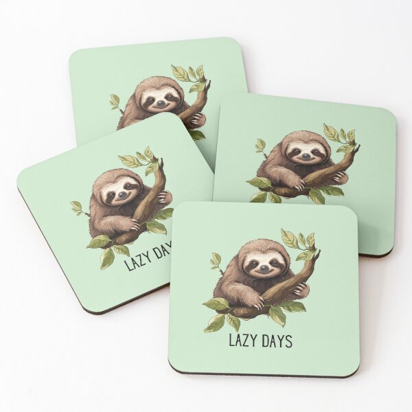 Item preview, Lazy days sloth designed and sold by SunMoonMilk.