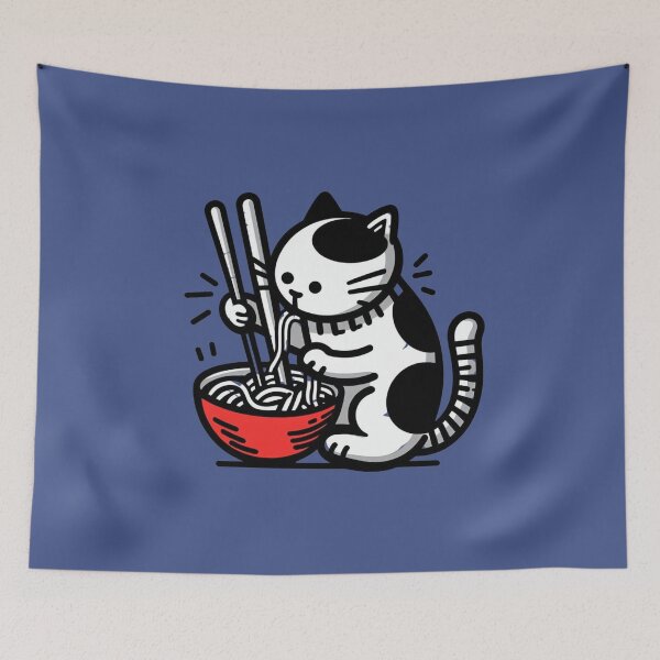 Item preview, Cult Cat Gift Playful Ramen Lover designed and sold by sharon1210.