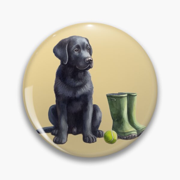 Item preview, Black Labrador Walkies Time designed and sold by barksandsqueaks.