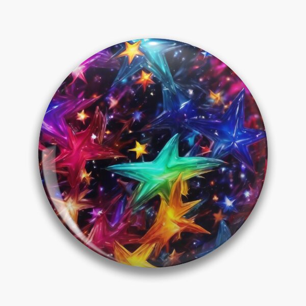 Item preview, Fascinating Colorful Star Pattern designed and sold by DigiDreamyArt.