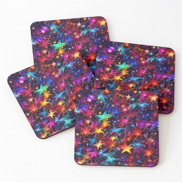 Item preview, Fascinating Colorful Star Pattern designed and sold by DigiDreamyArt.
