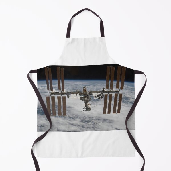 Item preview, STK204666S-International Space Station backdropped against clouds over Earth. designed and sold by StocktrekImages.