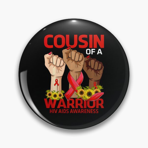 Item preview, Hand Cousin Of A Warrior Hiv Aids Awareness Sunflower designed and sold by defabiosofxs.