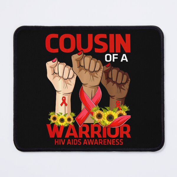 Item preview, Hand Cousin Of A Warrior Hiv Aids Awareness Sunflower designed and sold by defabiosofxs.