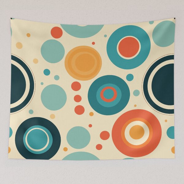 Item preview, Retro Circles Seamless Pattern designed and sold by Purr- Paradise.