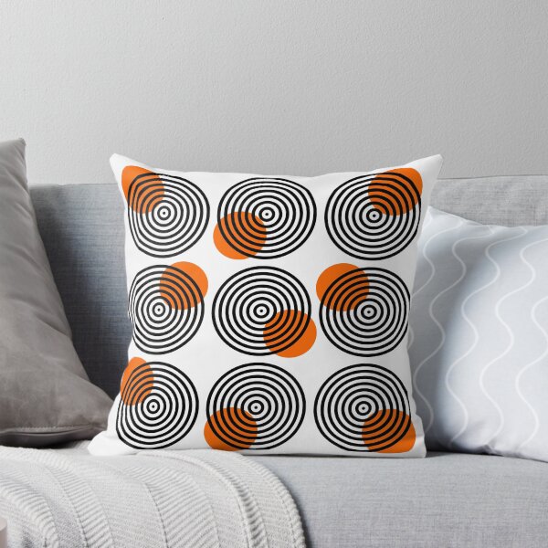 Item preview, Orange dots on circles designed and sold by HOMELON.