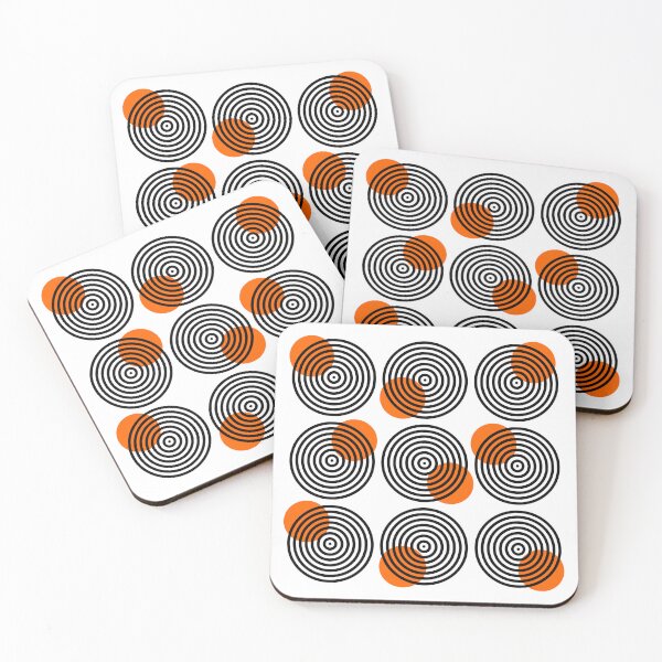 Item preview, Orange dots on circles designed and sold by HOMELON.