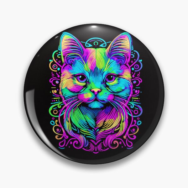 Item preview, Neon cat design designed and sold by gittuska11.