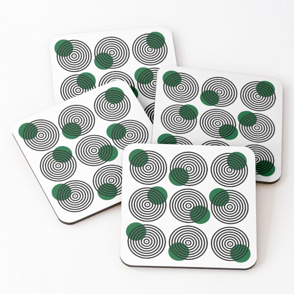 Item preview, Green dots on circles designed and sold by HOMELON.
