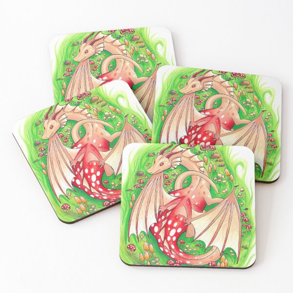 Item preview, Red Capped Mushroom Dragon designed and sold by Nicholdesigns.