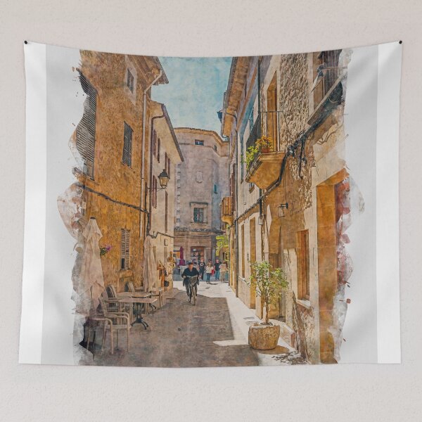 Item preview, Pollenca Town Mallorca designed and sold by GG WALL ART.