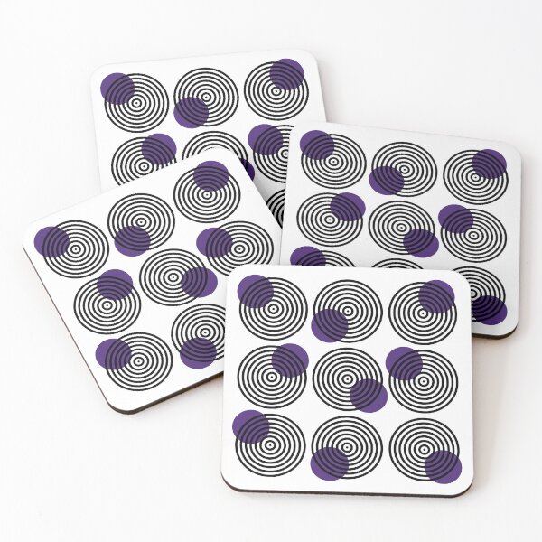 Item preview, Purple dots on circles designed and sold by HOMELON.