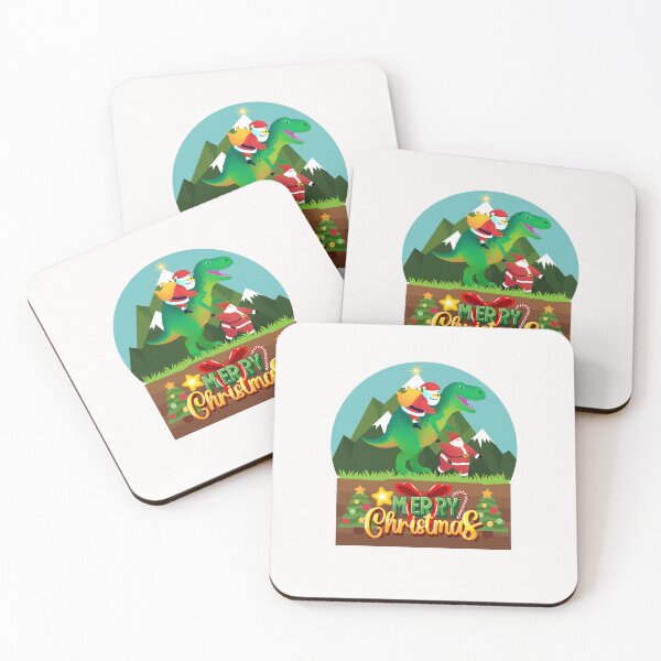 Item preview, Santa Claus riding a dinosaur designed and sold by TeeTrendzLondon.