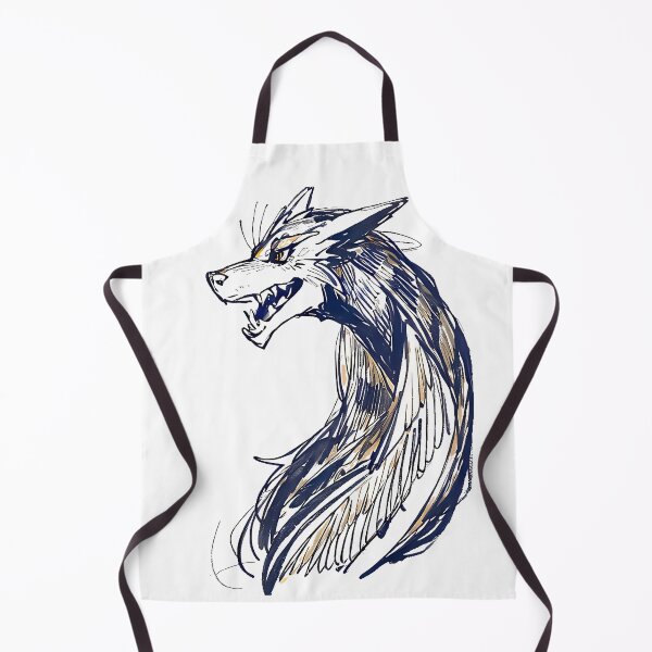 Item preview, Majestic Wolf-Dragon : Intricate Ink Line Art designed and sold by SirZeus.