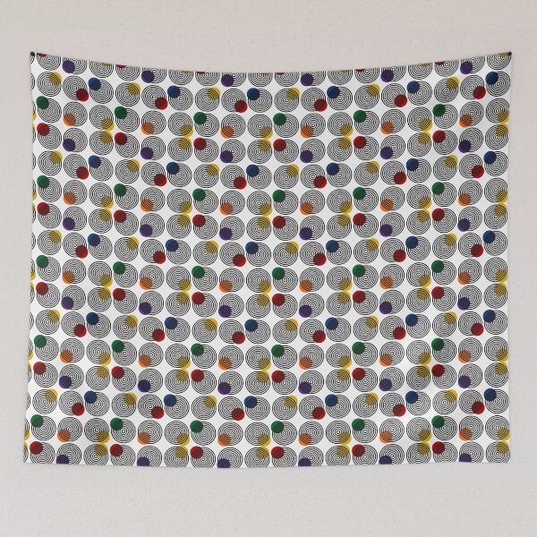 Item preview, Colorful dots on circles designed and sold by HOMELON.