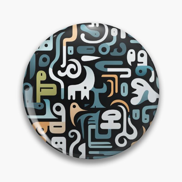 Item preview, Abstract Doodle Menagerie Seamless Pattern designed and sold by Purr- Paradise.