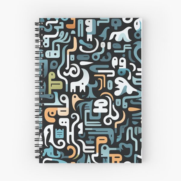 Item preview, Abstract Doodle Menagerie Seamless Pattern designed and sold by Purr- Paradise.