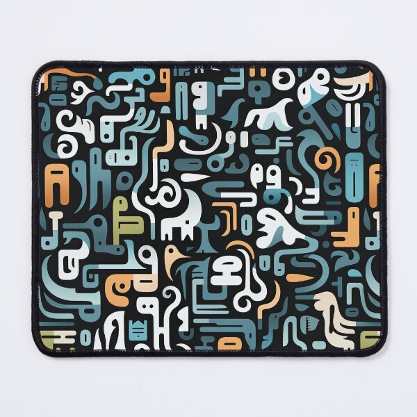 Item preview, Abstract Doodle Menagerie Seamless Pattern designed and sold by Purr- Paradise.