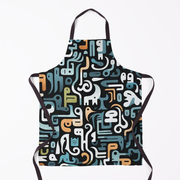 Item preview, Abstract Doodle Menagerie Seamless Pattern designed and sold by Purr- Paradise.