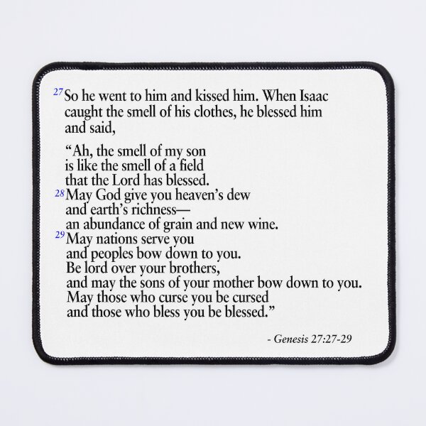 Item preview, Genesis 27:27-29 - Isaac kissed him. designed and sold by HeavenPrints.