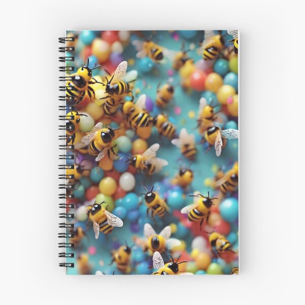Item preview, Marvelous Colorful Bee Pattern designed and sold by DigiDreamyArt.