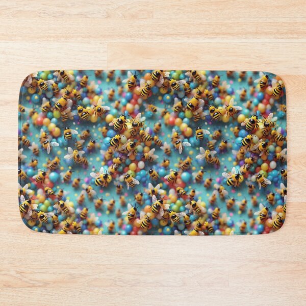 Item preview, Marvelous Colorful Bee Pattern designed and sold by DigiDreamyArt.
