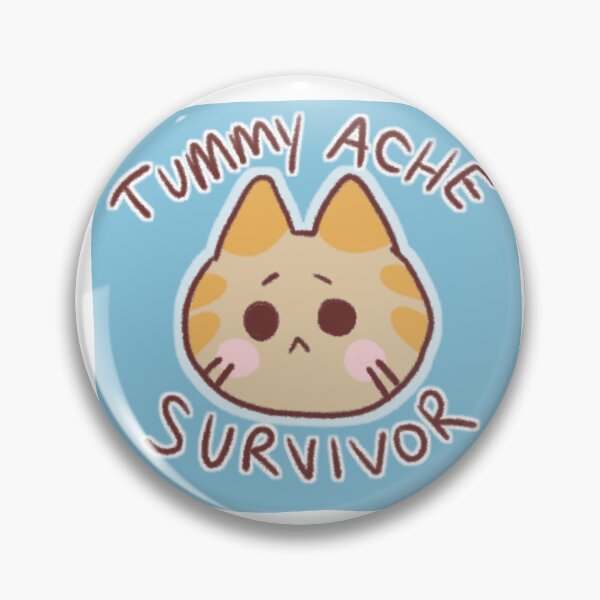 Item preview, tummy ache survivor badge designed and sold by Camille Lewis.