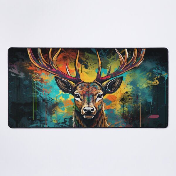 Item preview, Graffiti Street Art Style Deer Design for Urban Art Enthusiasts designed and sold by MedusaAiArt.