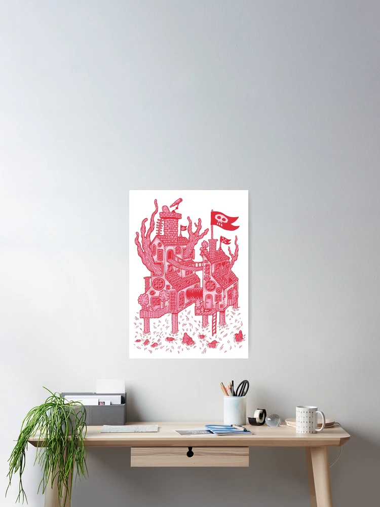 Thumbnail 2 of 3, Poster, Red House designed and sold by Jacob Rask Nielsen.
