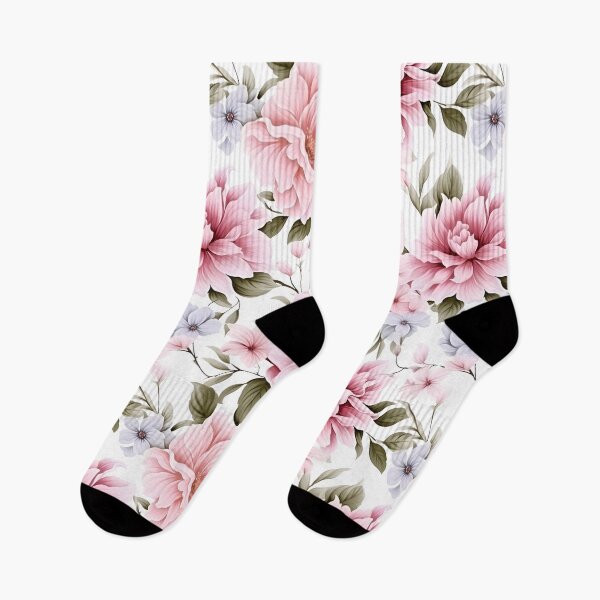 Item preview, Beautiful Blue and Pink Floral Pattern designed and sold by ShinyWolf.