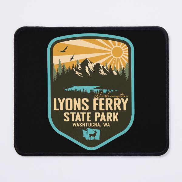 Item preview, Lyons Ferry State Park Washington - WA Retro Badge Forest and Wilderness designed and sold by mountainfad.
