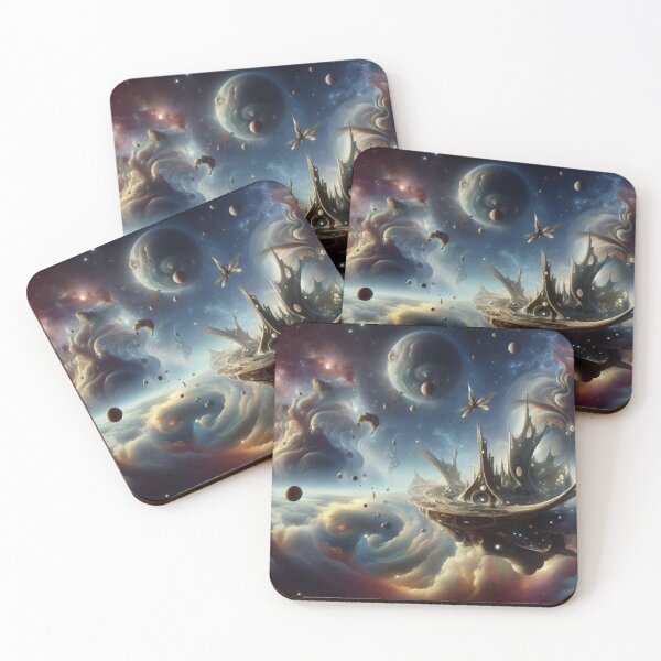 Item preview, Stellar Mansion Space Landscape - home decor designed and sold by crea8iveway.