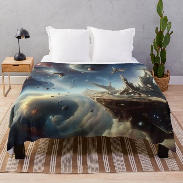 Item preview, Stellar Mansion Space Landscape - home decor designed and sold by crea8iveway.