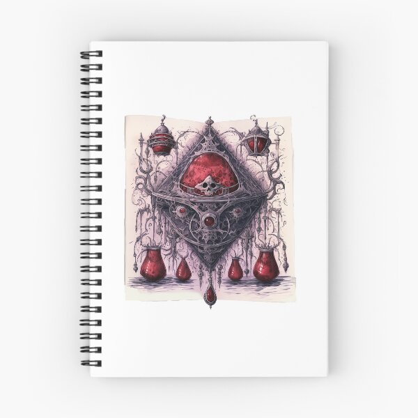 Item preview, Watercolor OxBlood Witch's Book designed and sold by Mandayartstudio.
