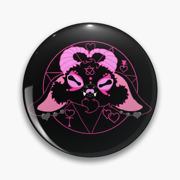 Item preview, pink demon goat. designed and sold by MoonMystery55.
