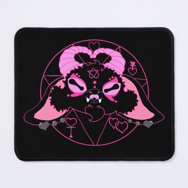 Item preview, pink demon goat. designed and sold by MoonMystery55.