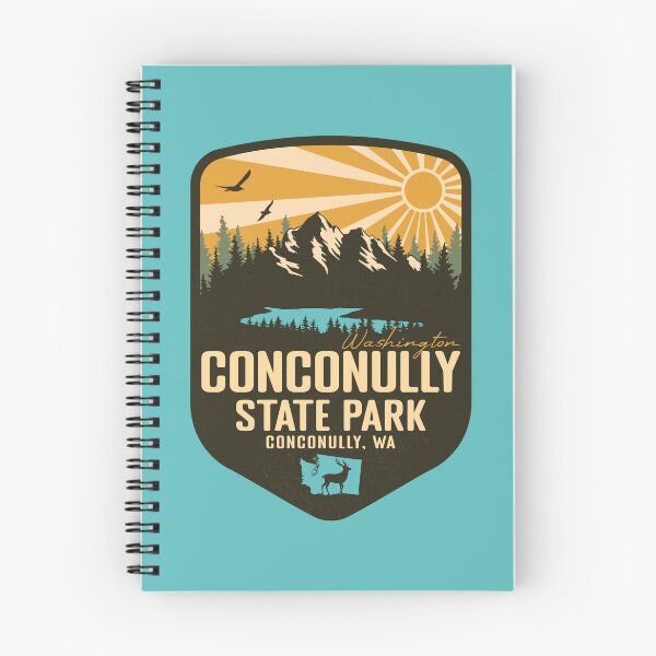 Item preview, Conconully State Park Washington - WA Retro Badge Forest and Wilderness  designed and sold by mountainfad.