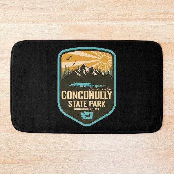 Item preview, Conconully State Park Washington - WA Retro Badge Forest and Wilderness designed and sold by mountainfad.