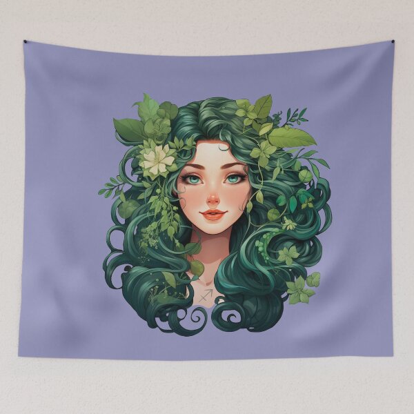Item preview, Sagittarius Zodiac Star Sign Horoscope Astrology Girl  designed and sold by FoxTreeDesign.