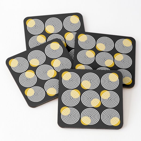 Item preview, Yellow dots on circles designed and sold by HOMELON.