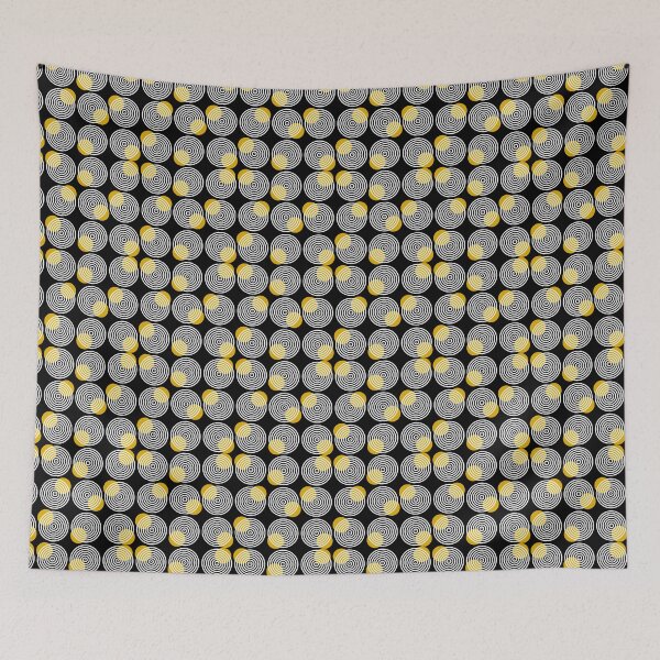 Item preview, Yellow dots on circles designed and sold by HOMELON.