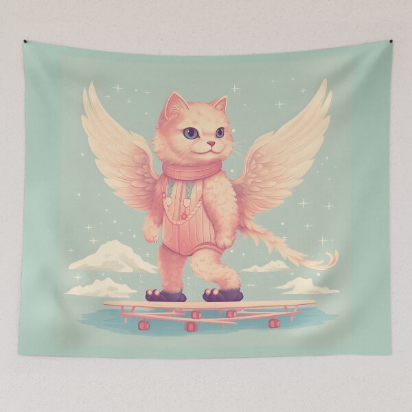 Item preview, Ice Skating Cat designed and sold by kaii572519.