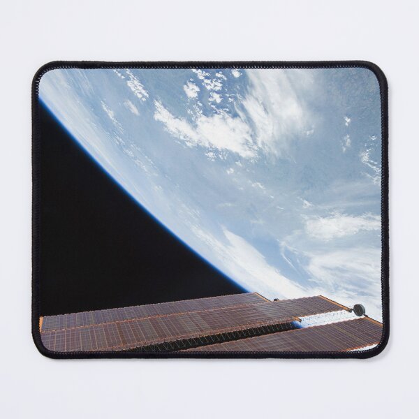 Item preview, STK204679S-International Space Station solar array panels and planet Earth. designed and sold by StocktrekImages.