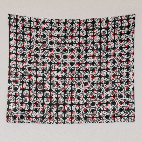 Item preview, Red dots on circles designed and sold by HOMELON.